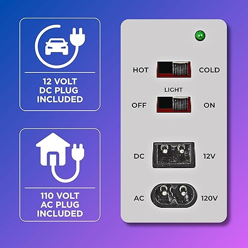 Miniatura 7 de Coca-Cola 4L  6-Can Mini Fridge with Multi-Color LED Light  Portable Thermoelectric 12V DC110V AC Quiet CoolerWarmer for Bedroom, Office, Car,