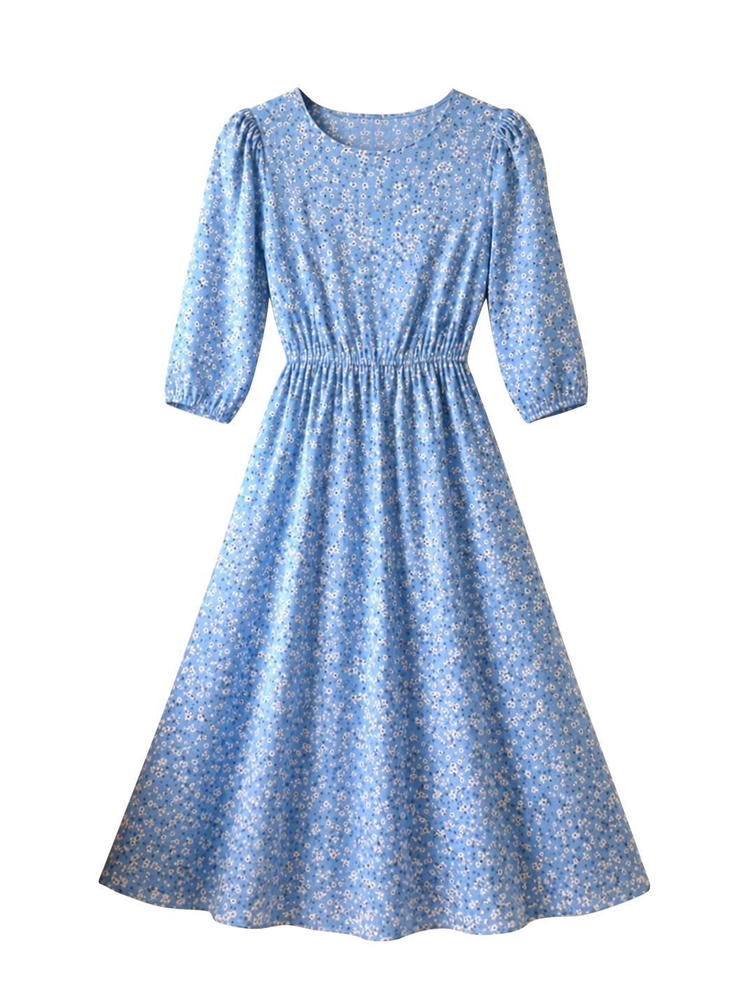 Buy Raamony Women's Dresses | Floral Printed Boat Neck | Midi
