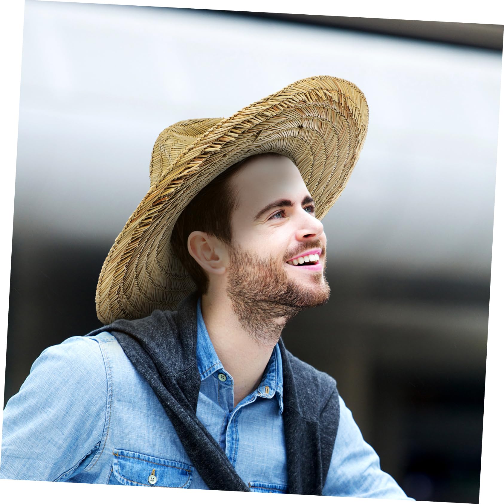 Visière Large Hommes Été Soleil Chapeaux De Seau Plage Casquette Homme Chapeau Seau Homme Chapeaux UV Paille