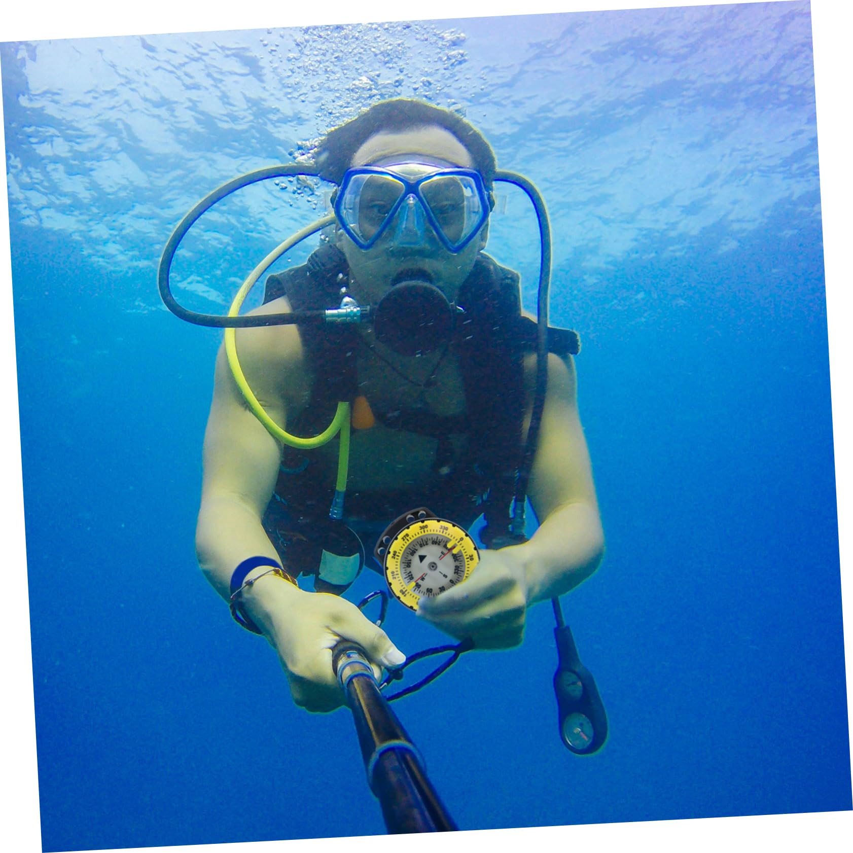 BESPORTBLE Reloj con Brújula de Buceo Brújula Compacta con Banda Elástica para Kayak y Senderismo Exteriores