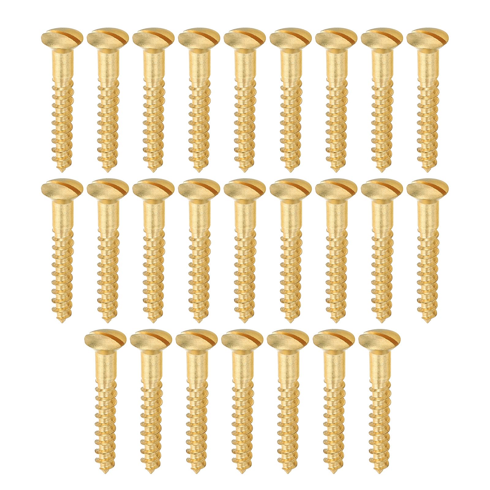 PATIKIL M4.5 x 30mm Slotted Wood Screw