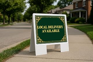 Local Delivery Available St. Patrick'S Day Irish Clover Fancy Gold A-Frame Double Sided 23x23 in. sign