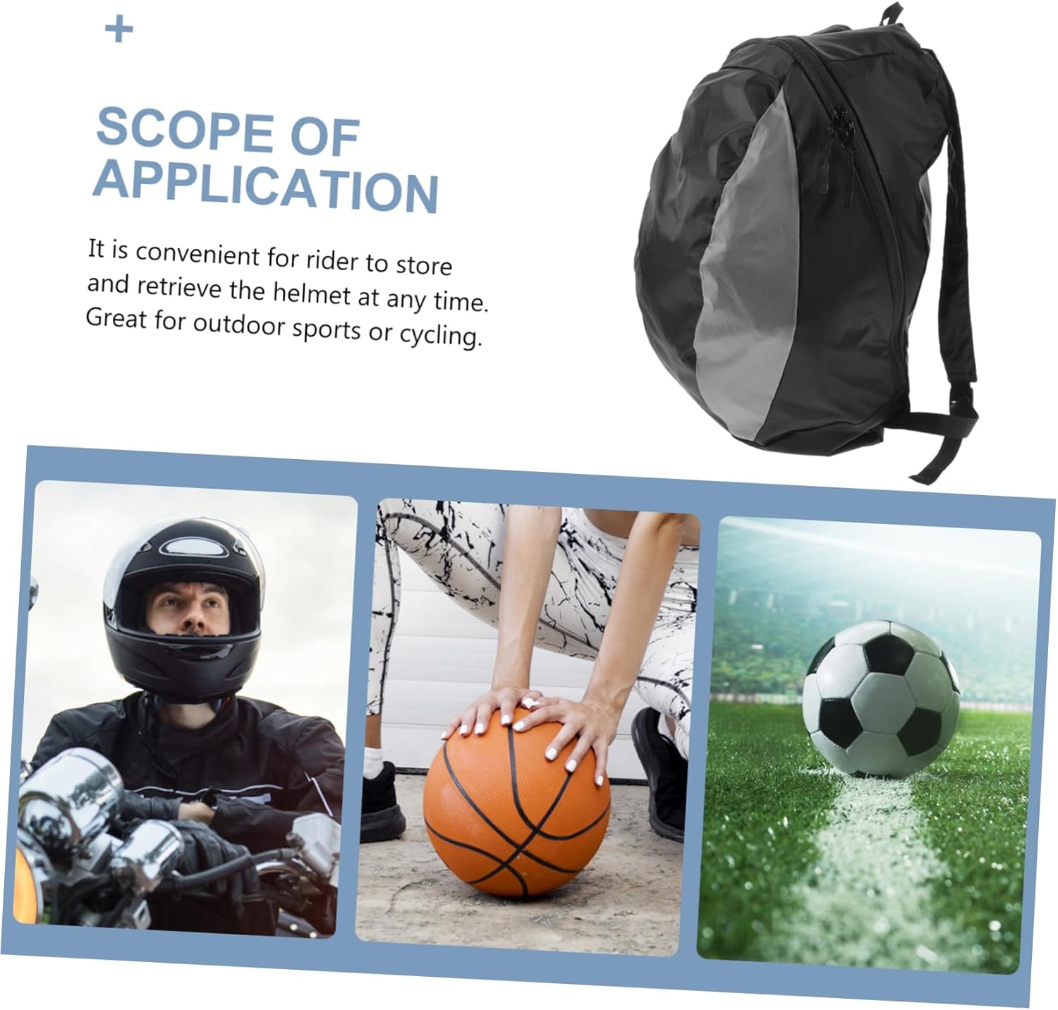 Totority Cycling Helmet Bag Sports Bag Sports Back Basketball Bag Volleyball Bag Basketball Carrying Bag Indoor