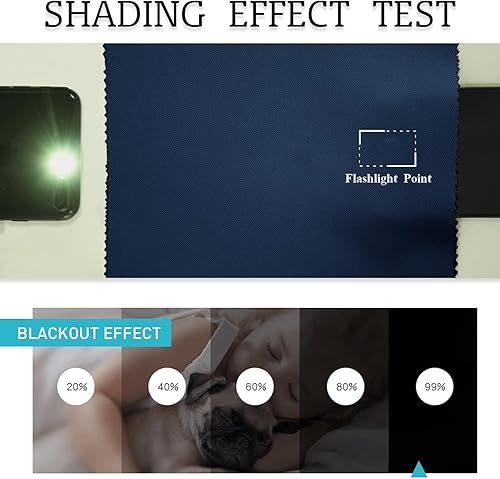 Miniatura 7 de RYB HOME Cortinas de exterior para patio, resistentes al viento, con bolsas pesadas, cortinas opacas impermeables para pantalla de estar exterior,