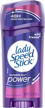 Lady Speed Stick Antiperspirant Deodorant, Power, Wild Freesia - 2.3oz