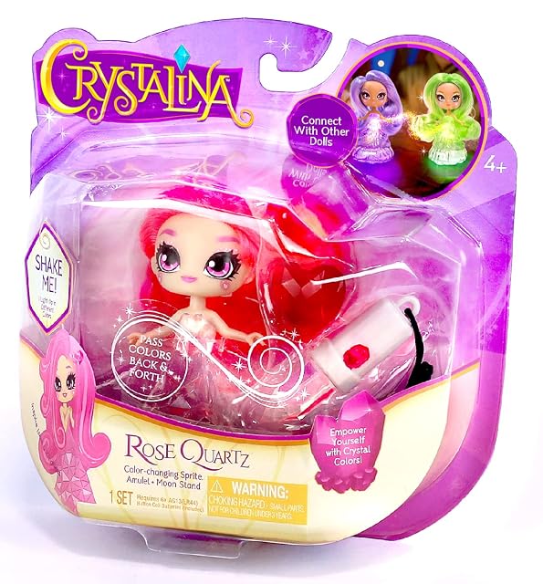 Foto 7 de 7 de Skyrocket 18334 Crystalina Rose Quartz Crystlalina Light Up Crystal Fairy, con Soporte y Amuleto