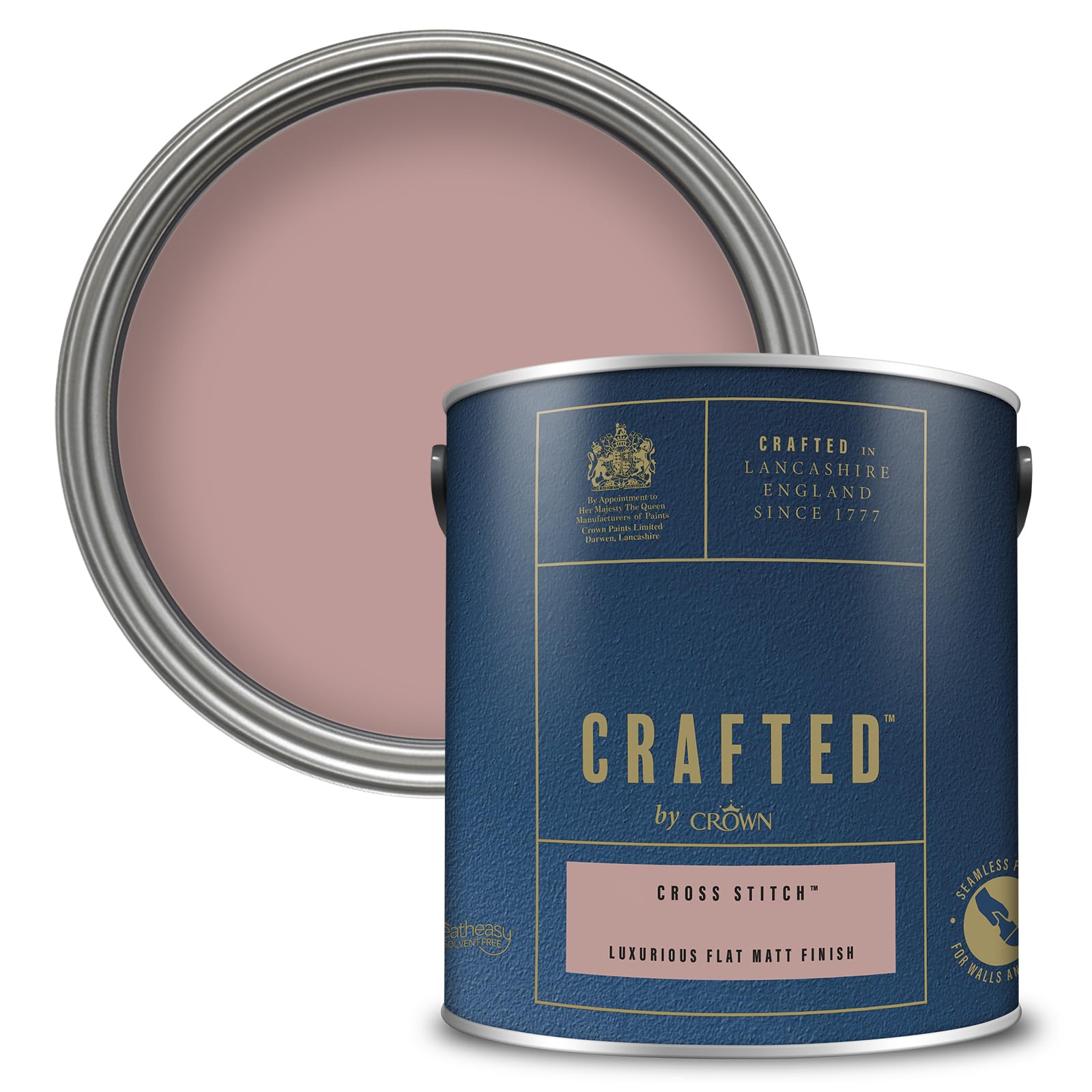 Crown Crafted Walls & Wood Flat Matt Paint 2.5L
