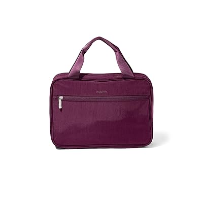 Baggallini Large Hanging Travel Toiletry Kit Cosmetic Case Mulberry, Mesh