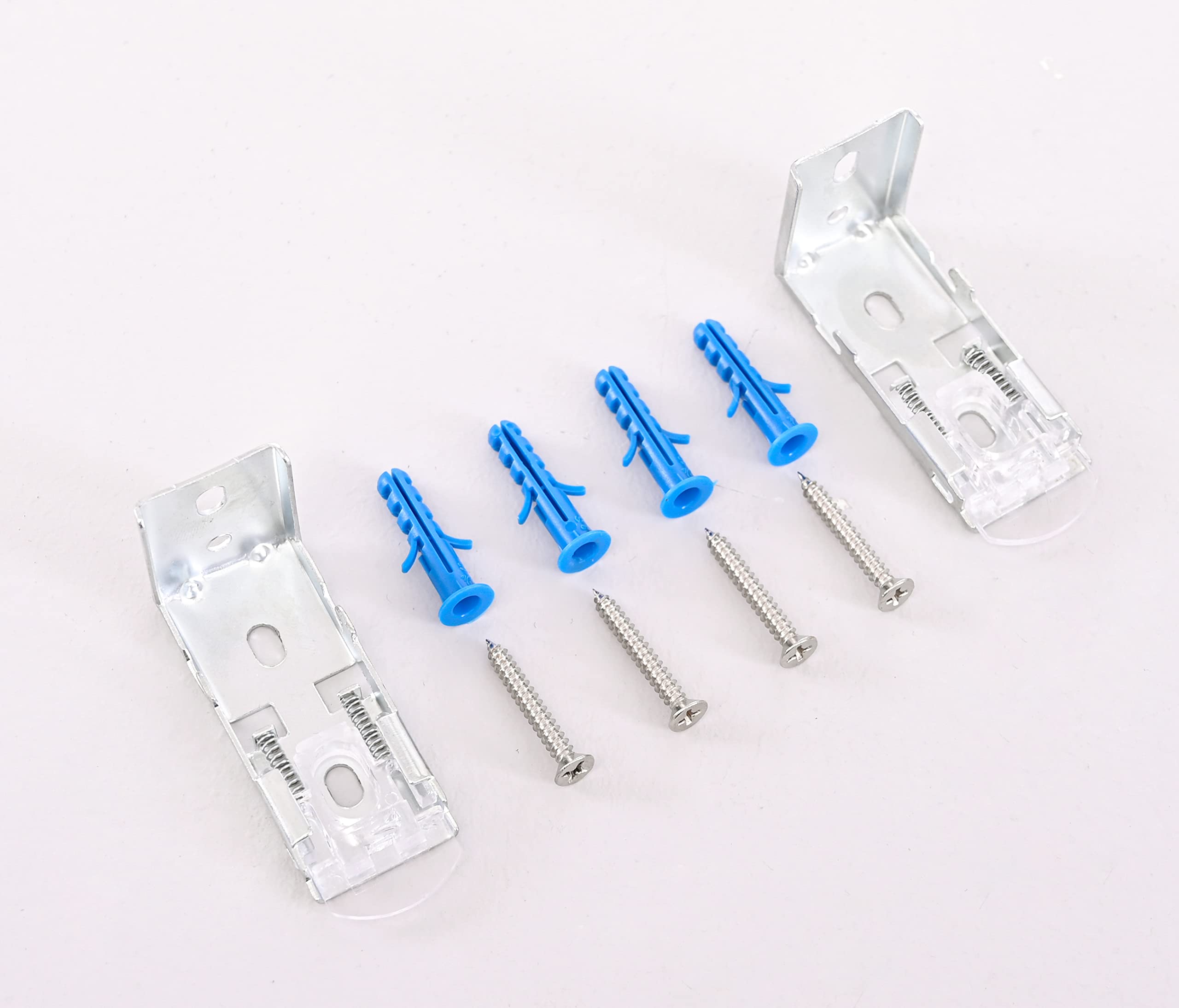 JIANGPIN TEXTILE Zebra Blinds Accessories Replacement Installation Brackets Easy to Install Window Shades Kit - for Both Inside or Outside Mount