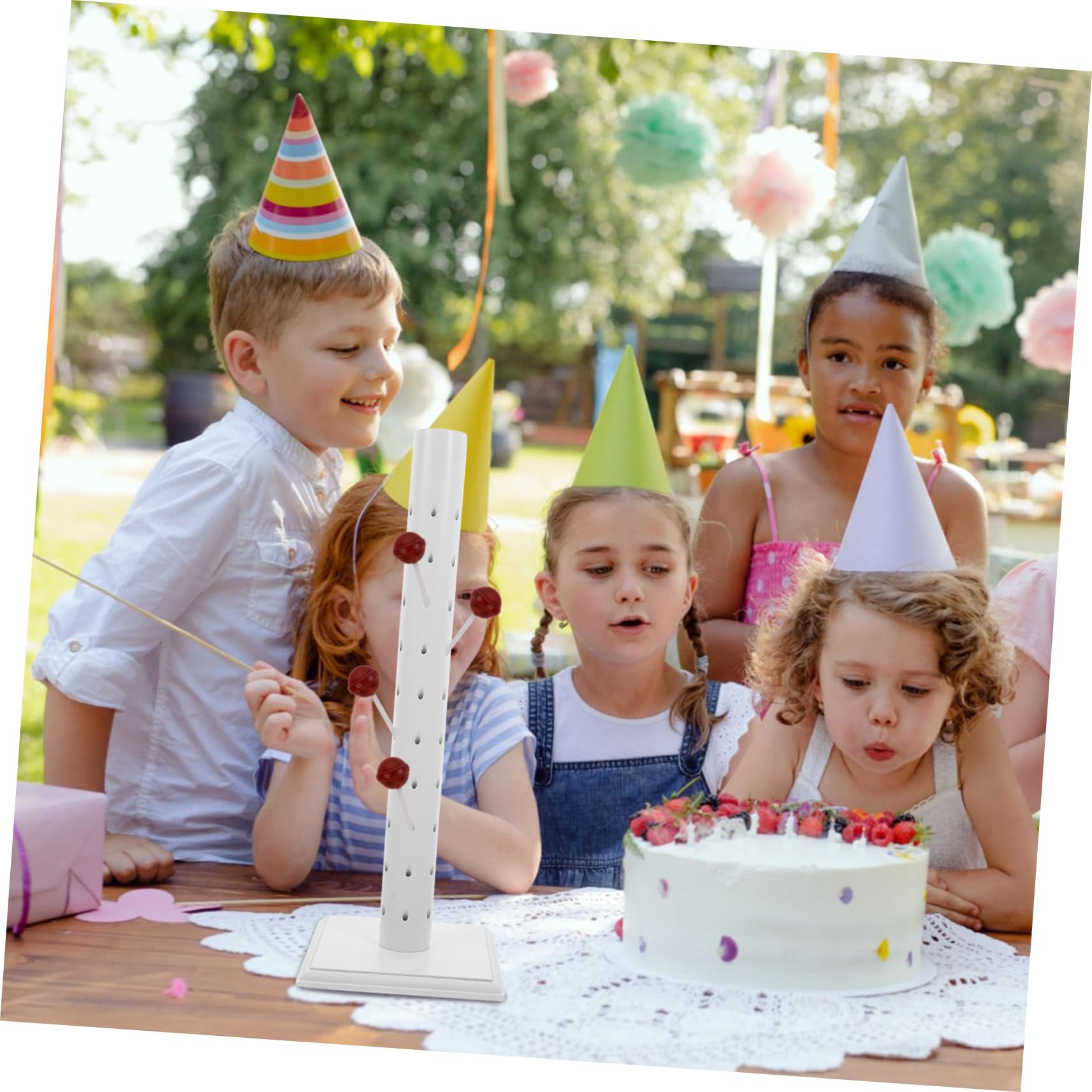 Zerodeko Holz Lutscherständer Mehrstöckig Verstellbarer Cake Pop Halter Dekorativer Süßigkeiten Tischdeko Für Partys Hochzeiten Geburtstage