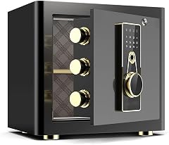 Safes Fireproof Electronic Safe All Steel Key Anti-Theft Mini Wall Safe Office File Safety Storage Box Safe Cabinet