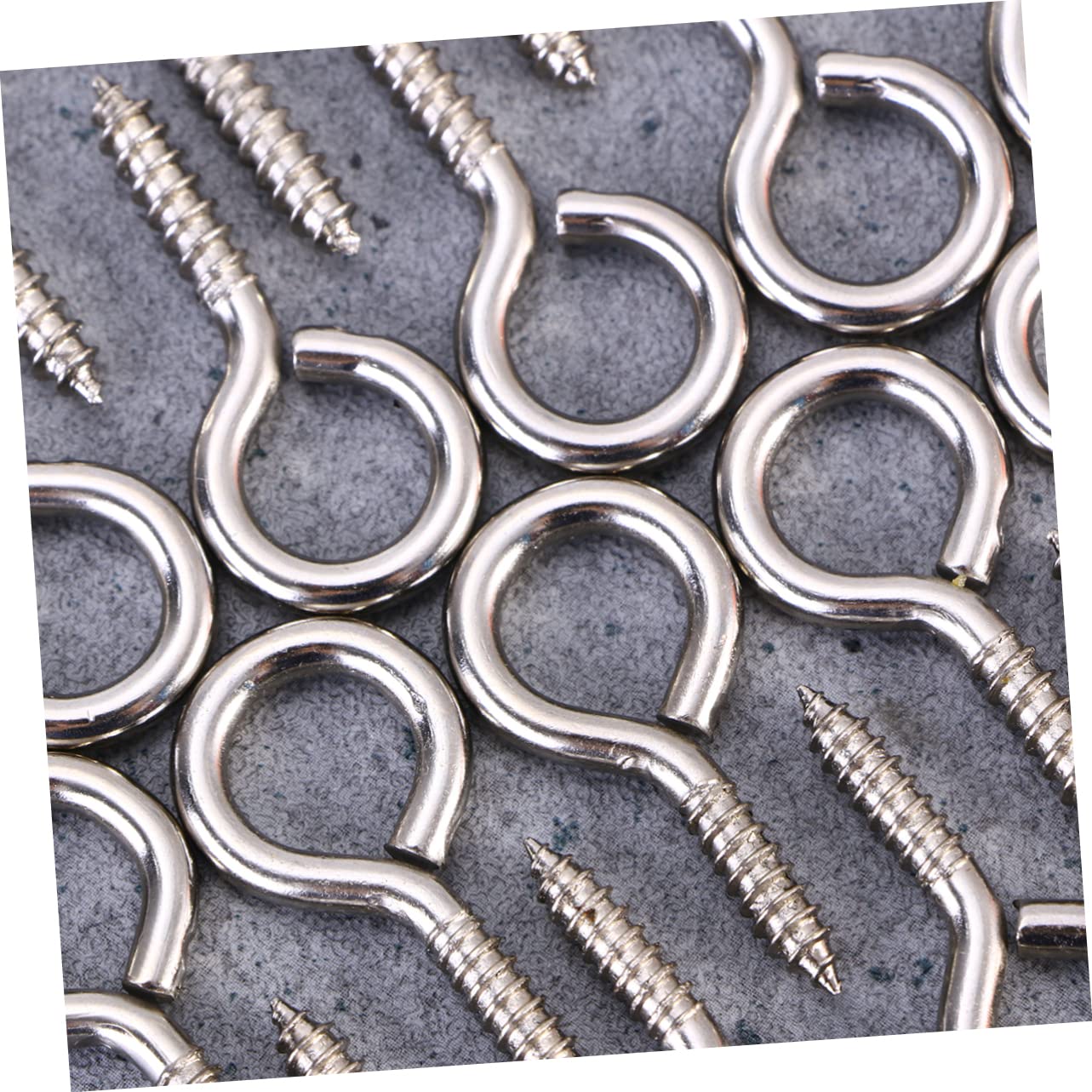 50pcs Earring Making Supplies Screw Eye Pins Screw Eye Bails for Crafting