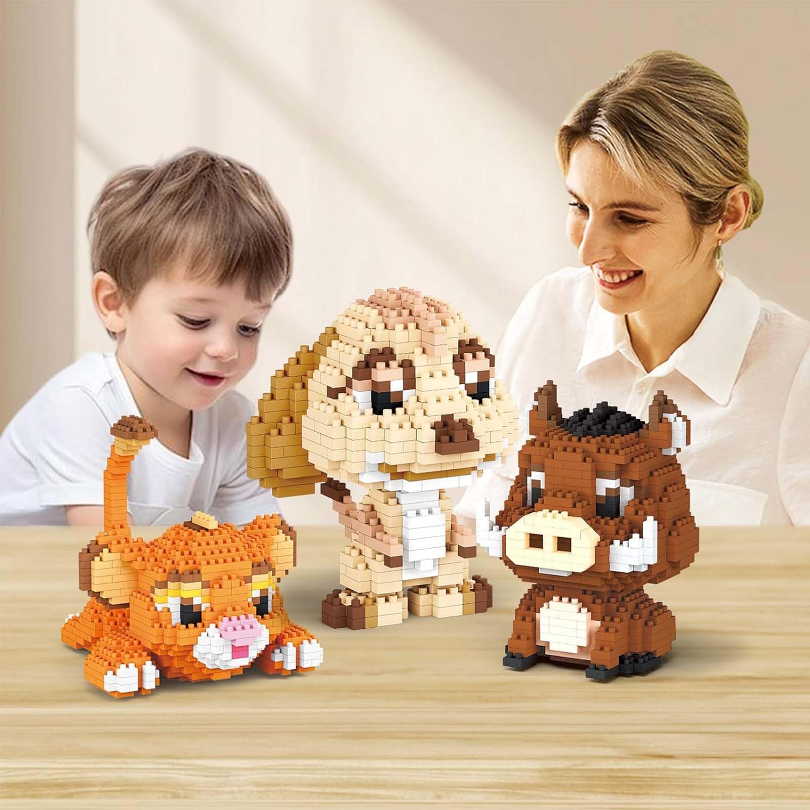 QLT QIAOLETONG Set Mattoncini Costruzione Libreria Per Animali - 579 Pezzi, Per Bambine 6-12 Anni, Compatibile Con Lego
