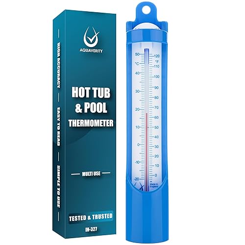 Termómetro de piscina Scoop para medir la temperatura del agua en la piscina, bañera de hidromasaje, baño de hielo, spa - Termómetro de temperatura