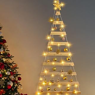 VAIPI 60 in Wall Hanging Christmas Tree with Lighted Christmas Wall Deco...