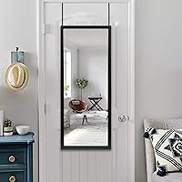 Vista 24 de NeuType Espejo arqueado de longitud completa, 71 x 32 pulgadas, espejo grande de cuerpo completo con marco de metal de aluminio, protección contra