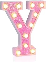 Vista 116 de Foaky LED Letter Lights Sign Marquee Light Up Letters Sign for Night Light Wedding/Birthday Party Battery Powered Christmas Lamp Home Bar