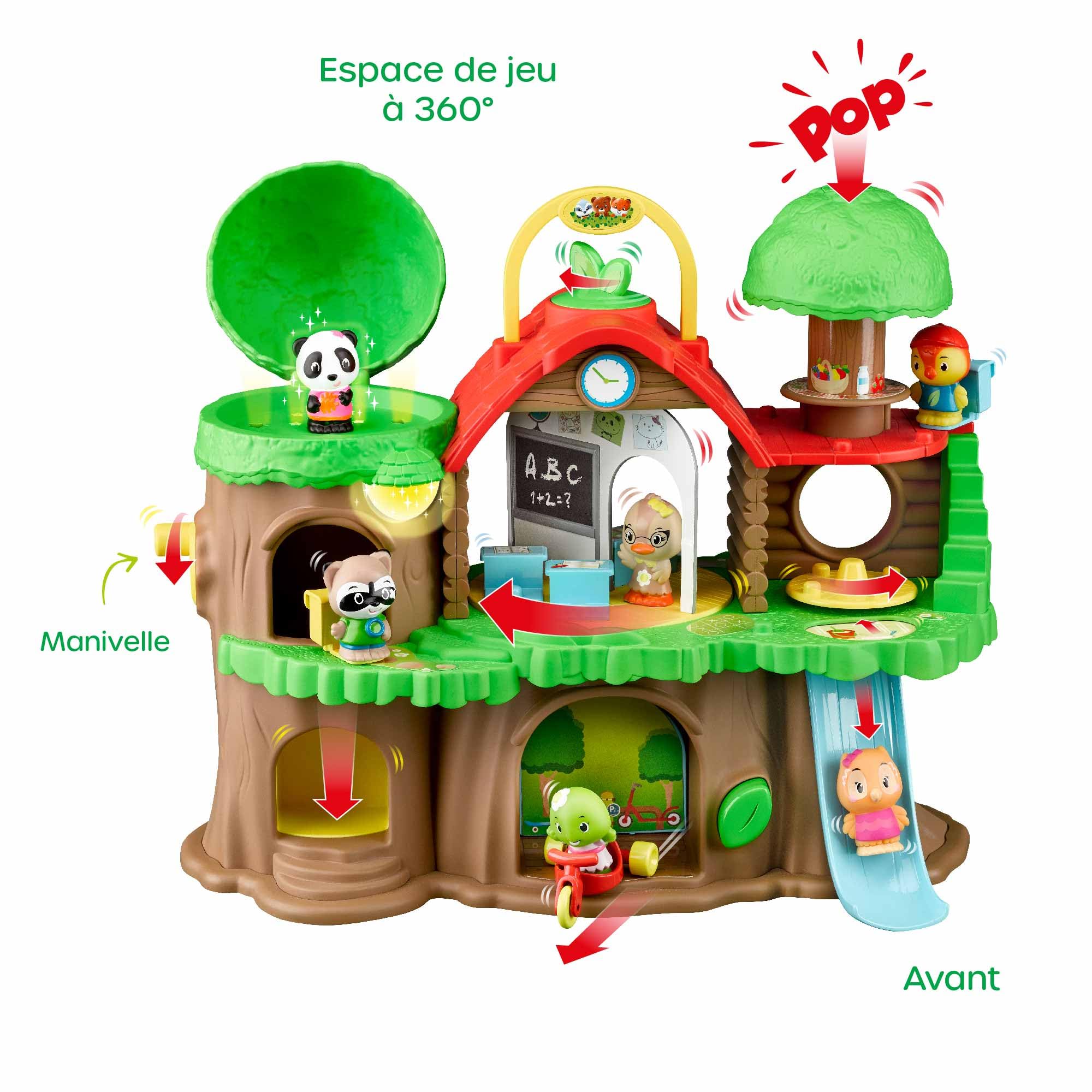 Klorofil Escuela de los Klorofil con 3 Personajes para Niños A partir de 18 Meses