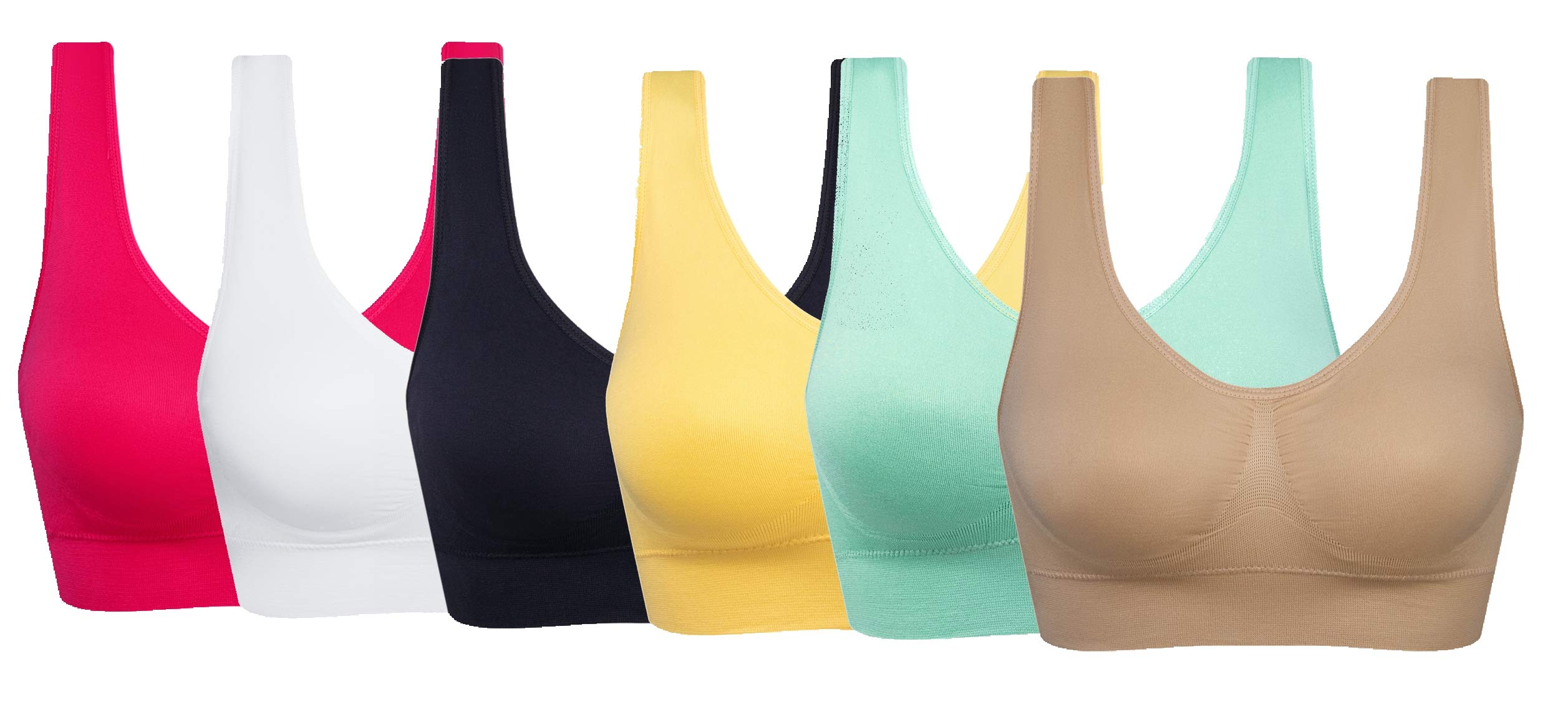 Women's Comfort Workout Sports Bra Low-Impact Activity Sleep Bras HBFRedLvYe S