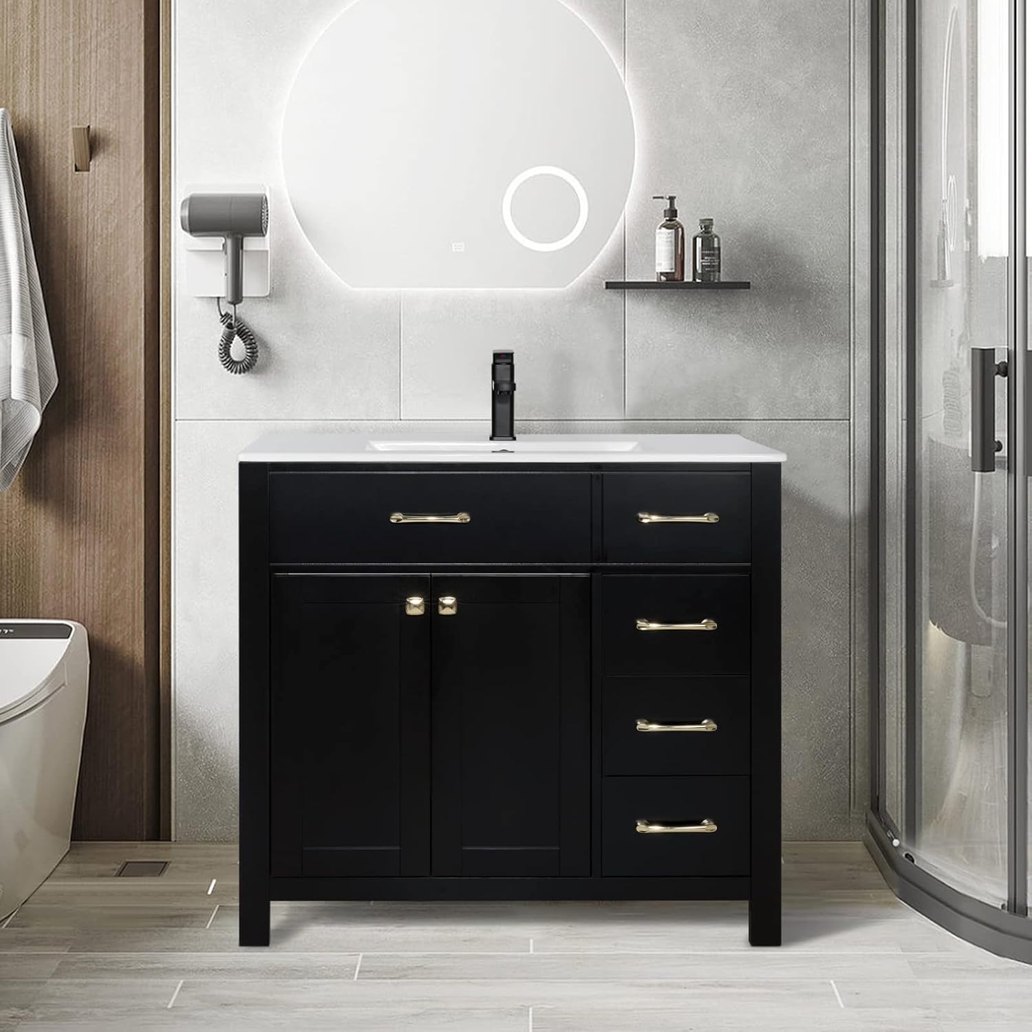 LUCKWIND 36 inch Bathroom Vanity with Undermount