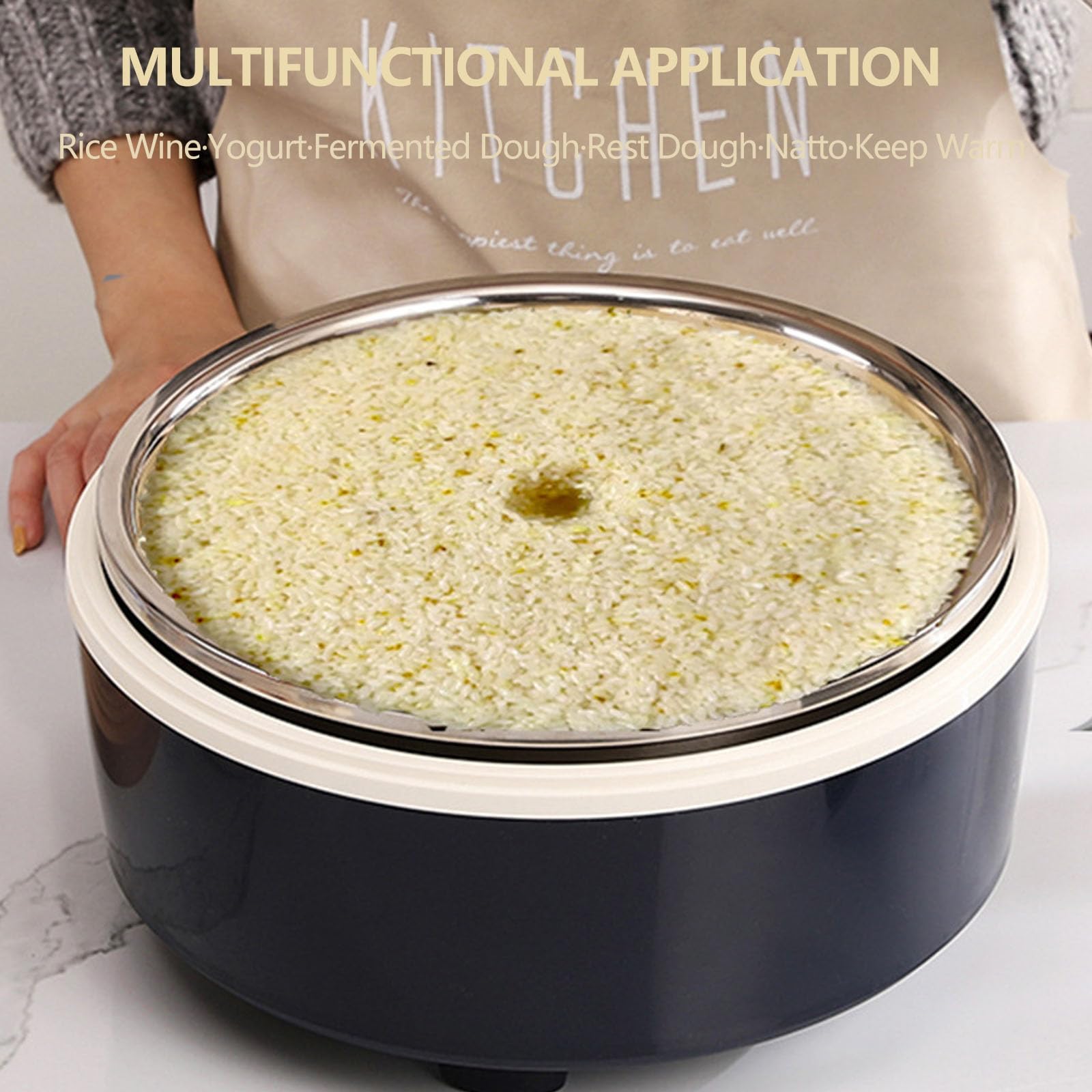 Machine de Fermentation du Pain 5 L – Température réglable 20-55 ℃, Boîte Automatique avec Doublure en Acier Inoxydable