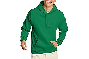 Hanes EcoSmart Green Pullover Hoodie: Comfort with a Conscience