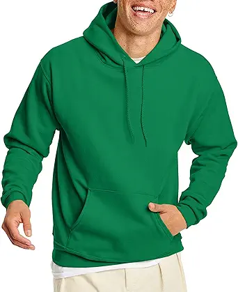 Hanes Men's Hooded Sweatshirt, EcoSmart Cotton-Blend Plush Fleece Pullover Hoodie