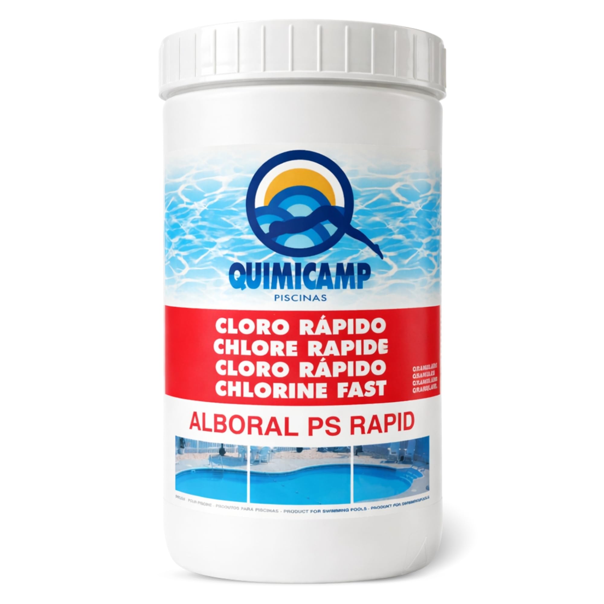 Cloro Choque Accion Rapida, Recuperador Agua Piscina deteriorada, Tratamiento Inicial de la Piscina, Fabricado en España, Forma del Producto Granular, Contiene 5 Kg — view 8