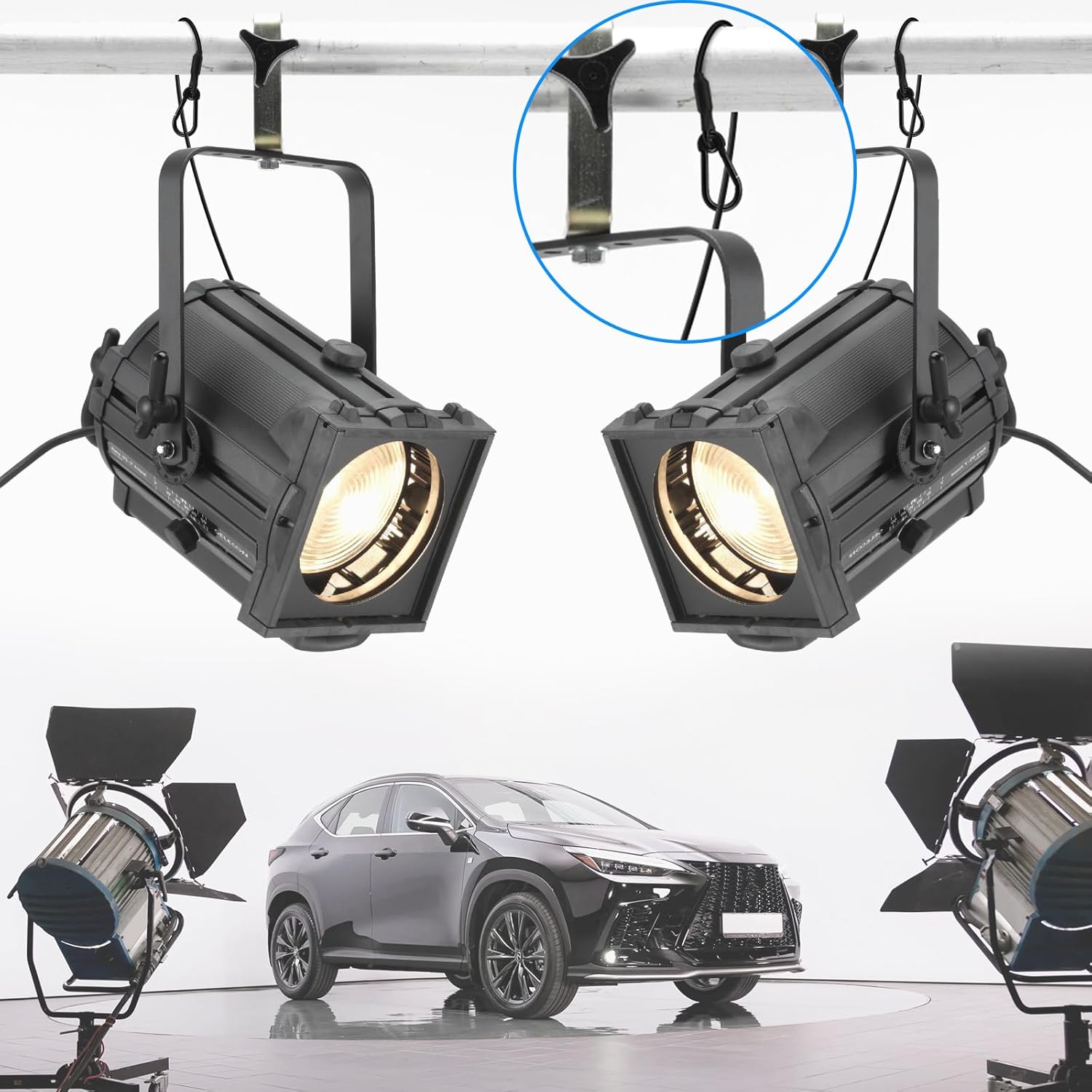 SDTC Tech 1-Pack Loop End Braided Stainless Steel Cable Heavy Duty Security Wire Ropes with Carabiner Hook Locks for Yard Light, Home Decoration, Transport, 4mm Thickness 24 Inch Length PVC Coated - Image 6