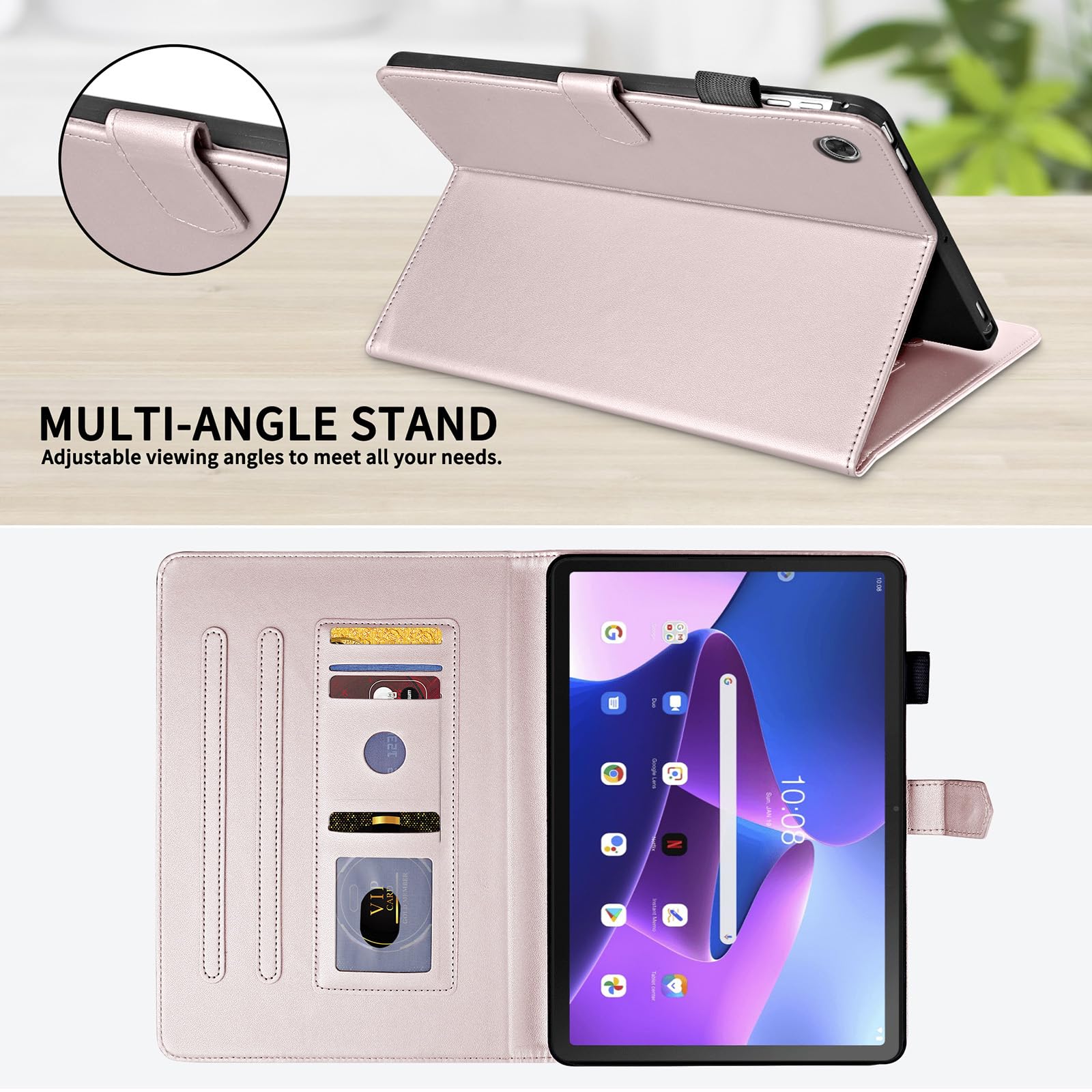 Mldjomid Custodia per Lenovo Tab M10 FHD Plus (2nd Gen) 10.3 2020 (TB-X606F /TB-X606X) Custodia Protettiva Magnetica Tablet Cover con TPU Copertura per Lenovo Tab M10 FHD Plus (2nd Gen)-Gatto Giallo