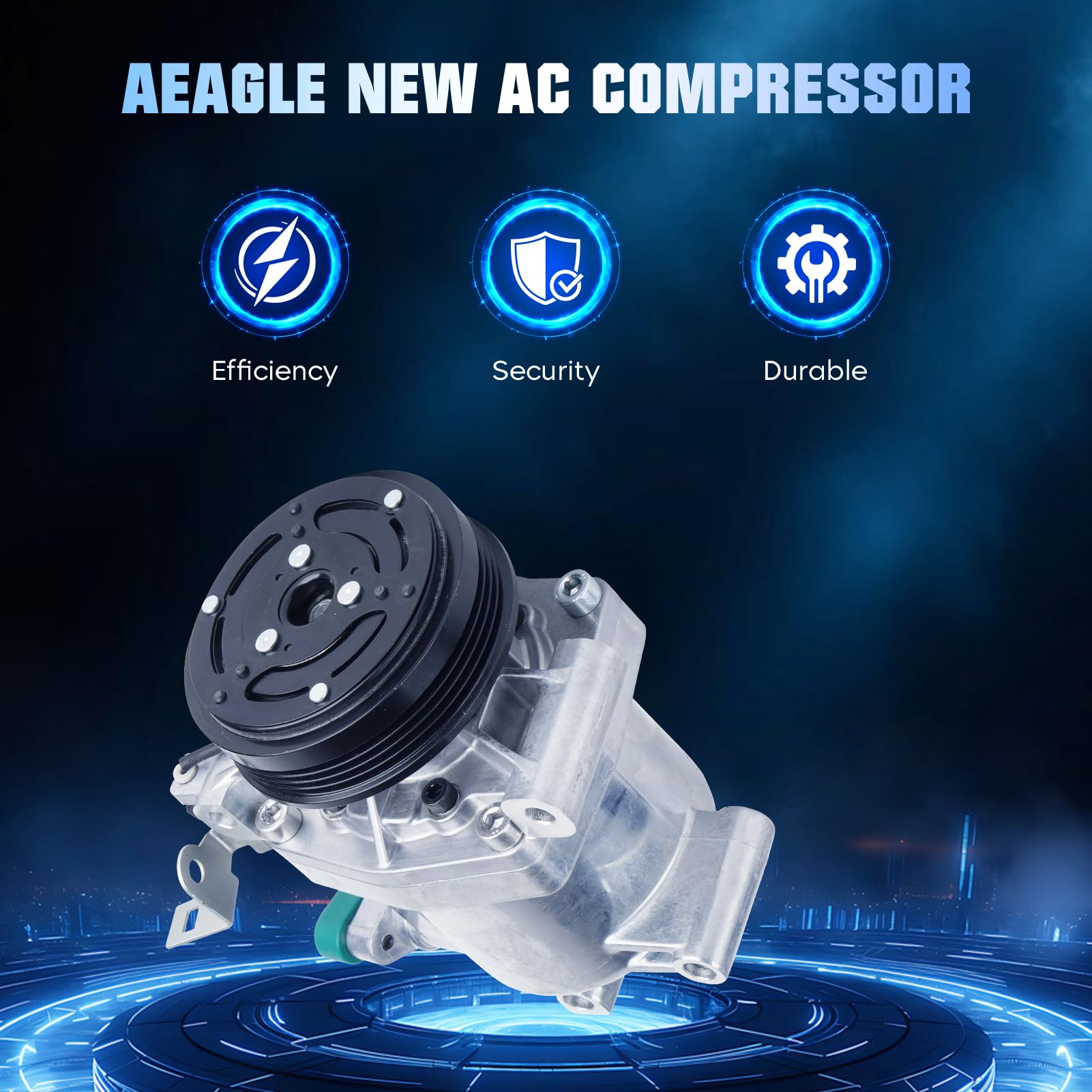 New Compressor Pre-filled AC Compressor AC Compressor With Clutch For Subaru Forester ...