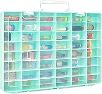 Vista 15 de FULLCASE Funda compatible con 5 Surprise for Mini Brands Toys Series 1-4, almacenamiento de cápsulas misteriosas, para colección Mini Mart Azul