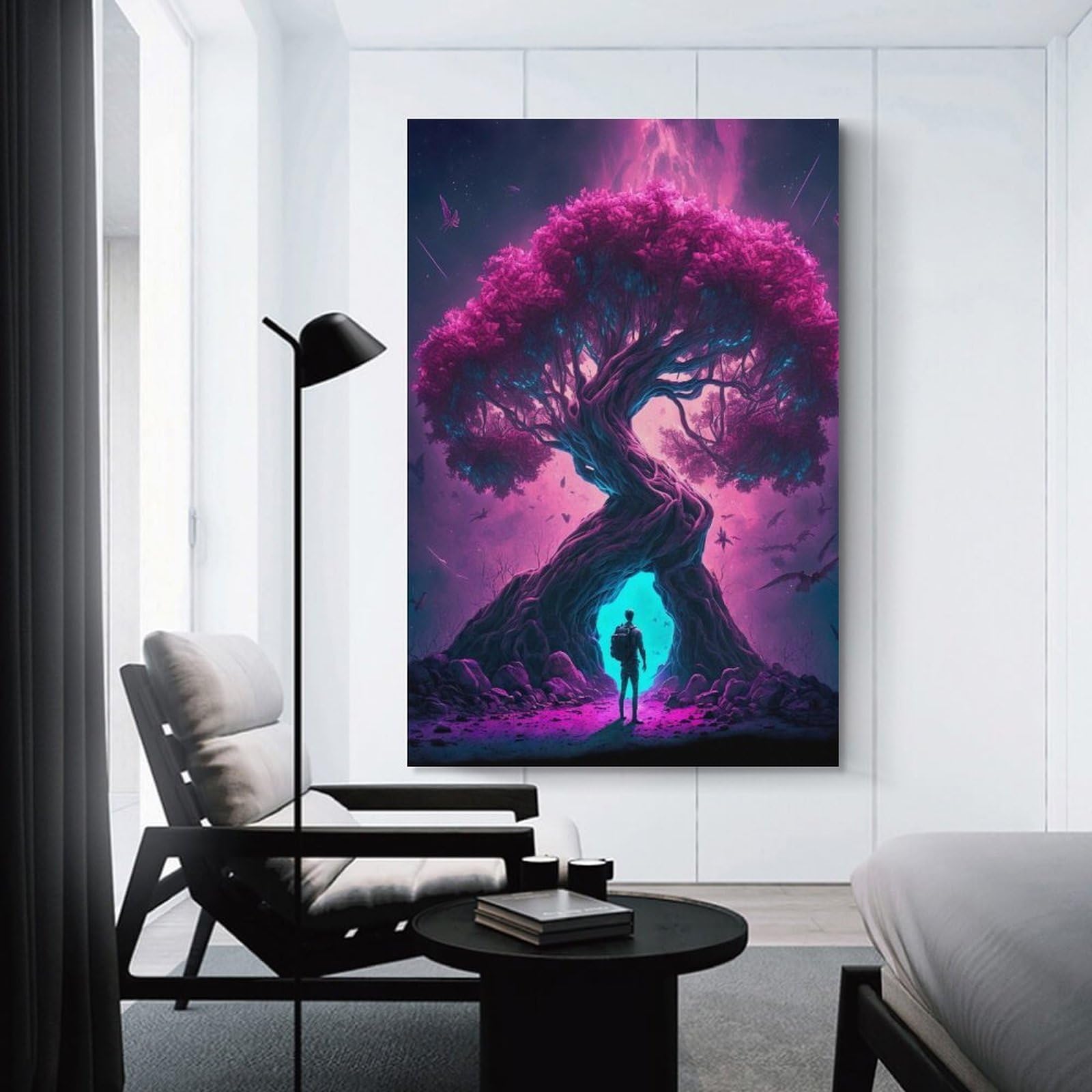 Junmoney Magical Tree Portal -1 Wall Decor Canvas Print 20x30inch(50x75cm), for Lounge, Study, Hallway Or Flat Walls, Decorative Artwork with Broad Appeal