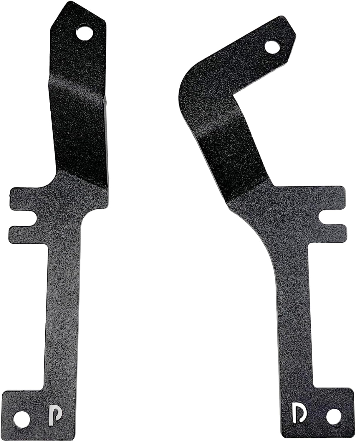 Go Rhino XE Hood Hinge Cube Light Mount | Mild Steel, Textured Black | 732240T | Fits 2019-2021 Chevrolet Silverado 1500