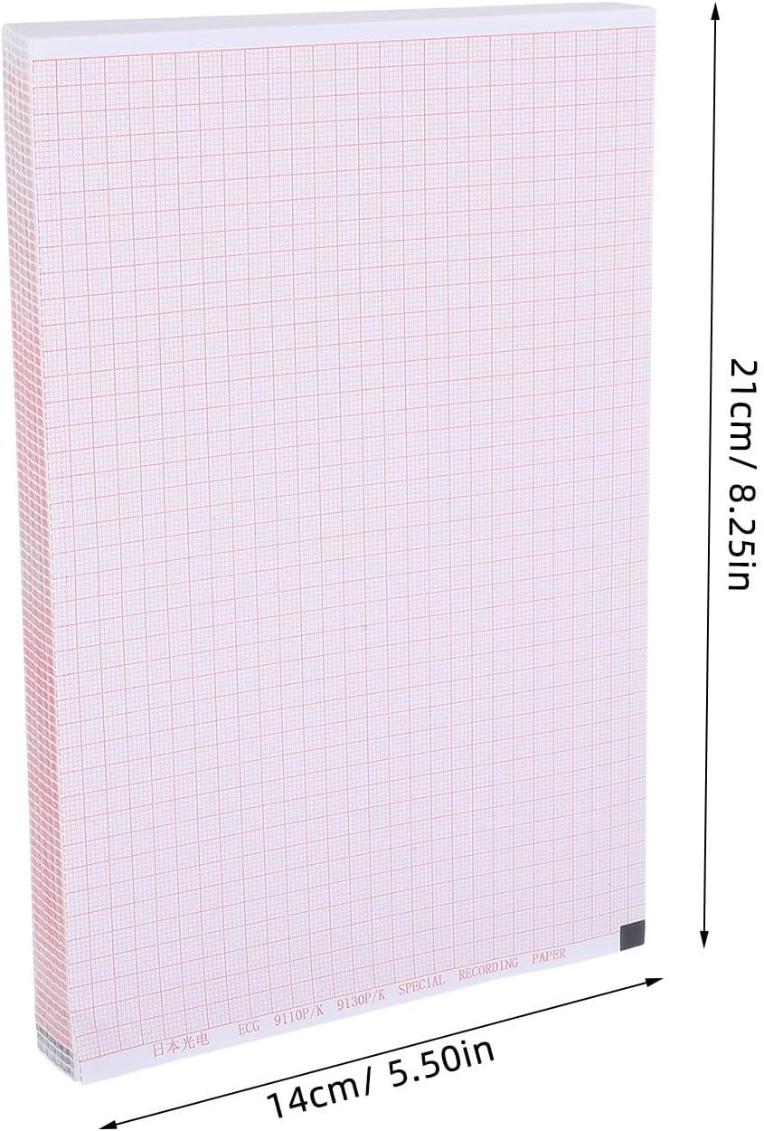 Ekg Recording Paper Sheets with Red Grid for Machines