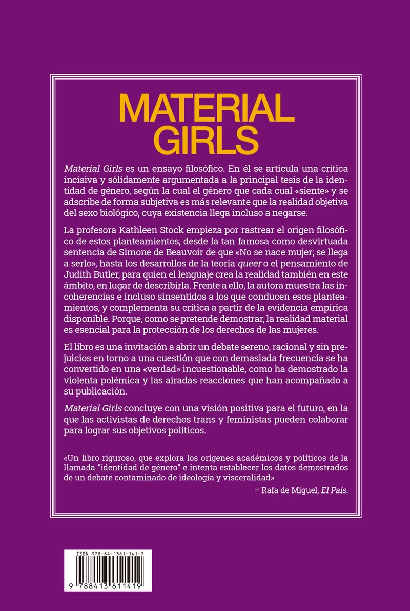 Material Girls: Por qué la realidad es importante para el feminismo (Shackleton Books)