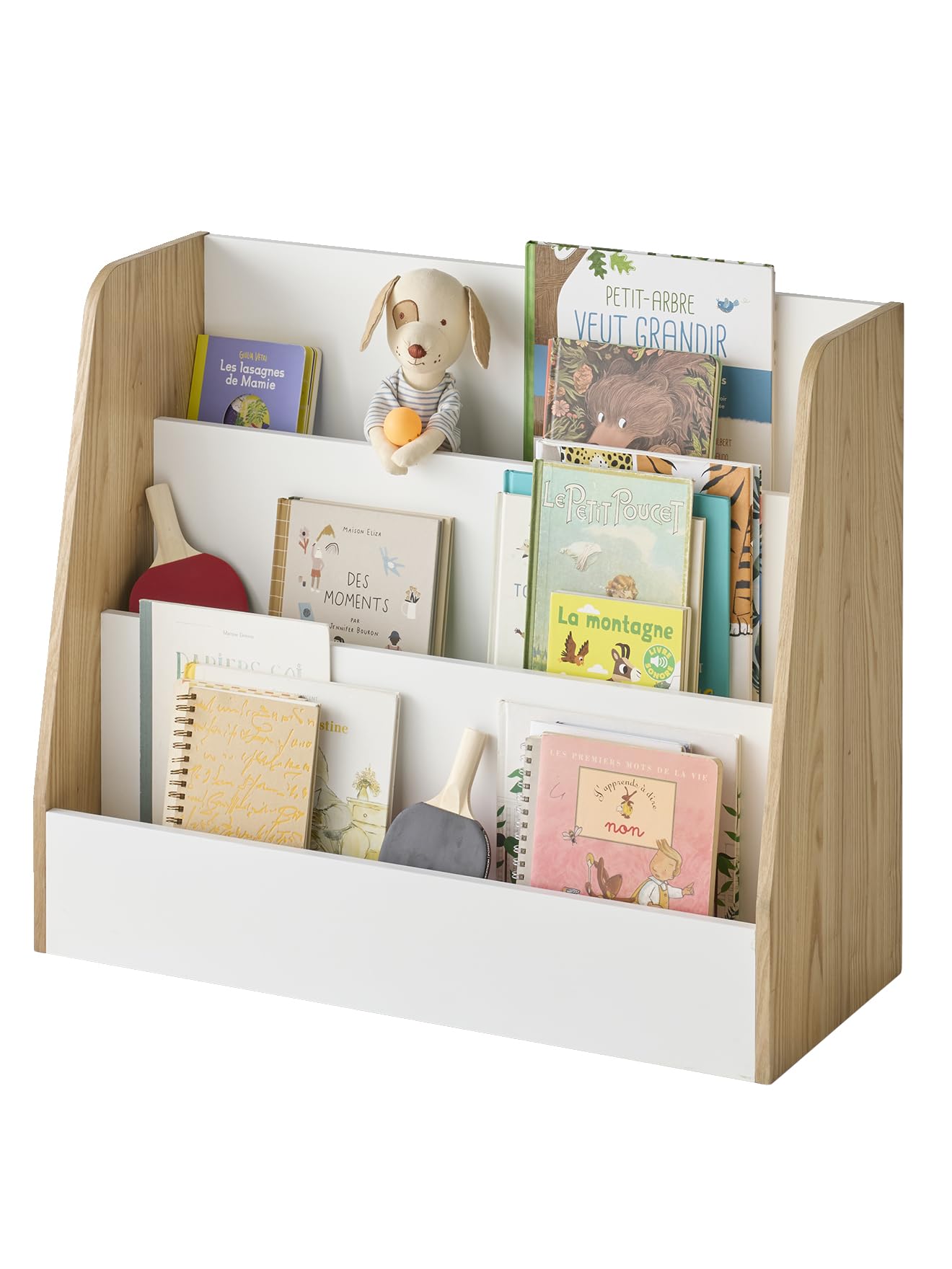 VERTBAUDET Bibliothèque Basse 3 Niveaux Enfant Bois blanc TU