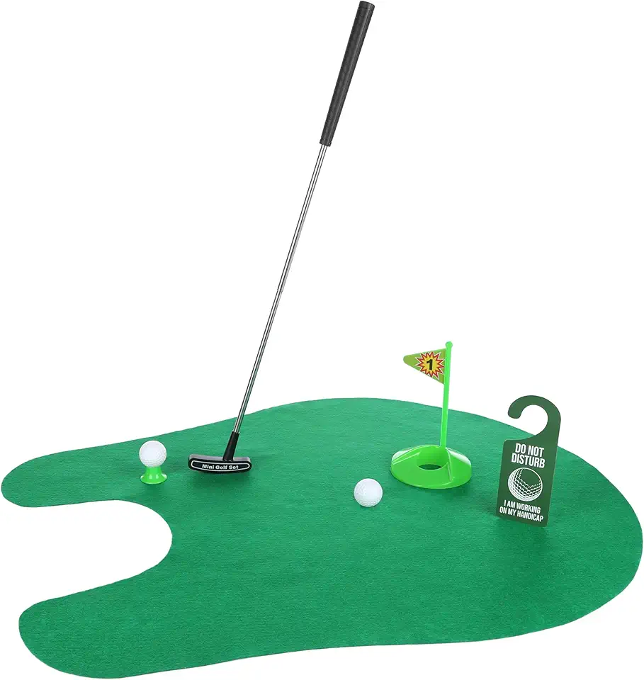 Toalett-minigolf set