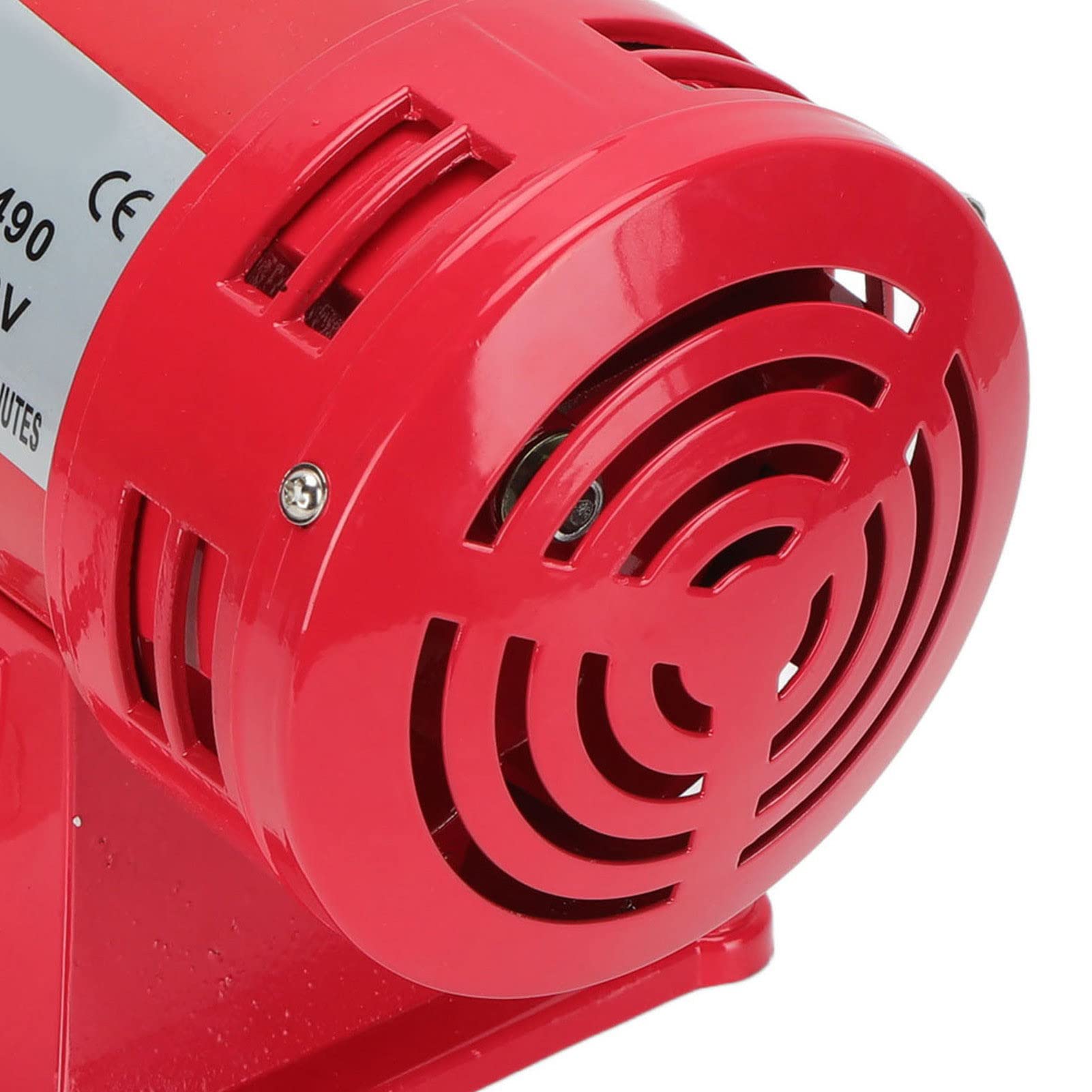 Sirena de Alarma de Motor AC 220V 135dB Sirena de Aire Eléctrica Aleación de Aluminio y Acero Inoxidable Sonido Continuo Montaje de Tornillo para Aeropuertos Minas Barcos