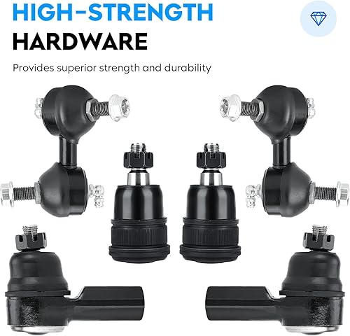 Miniatura 7 de Brazo de control inferior delantero de 8 piezas con rótulas para Honda Civic 2001-2005 (no para modelos SI), kit de suspensión K640288 K640287