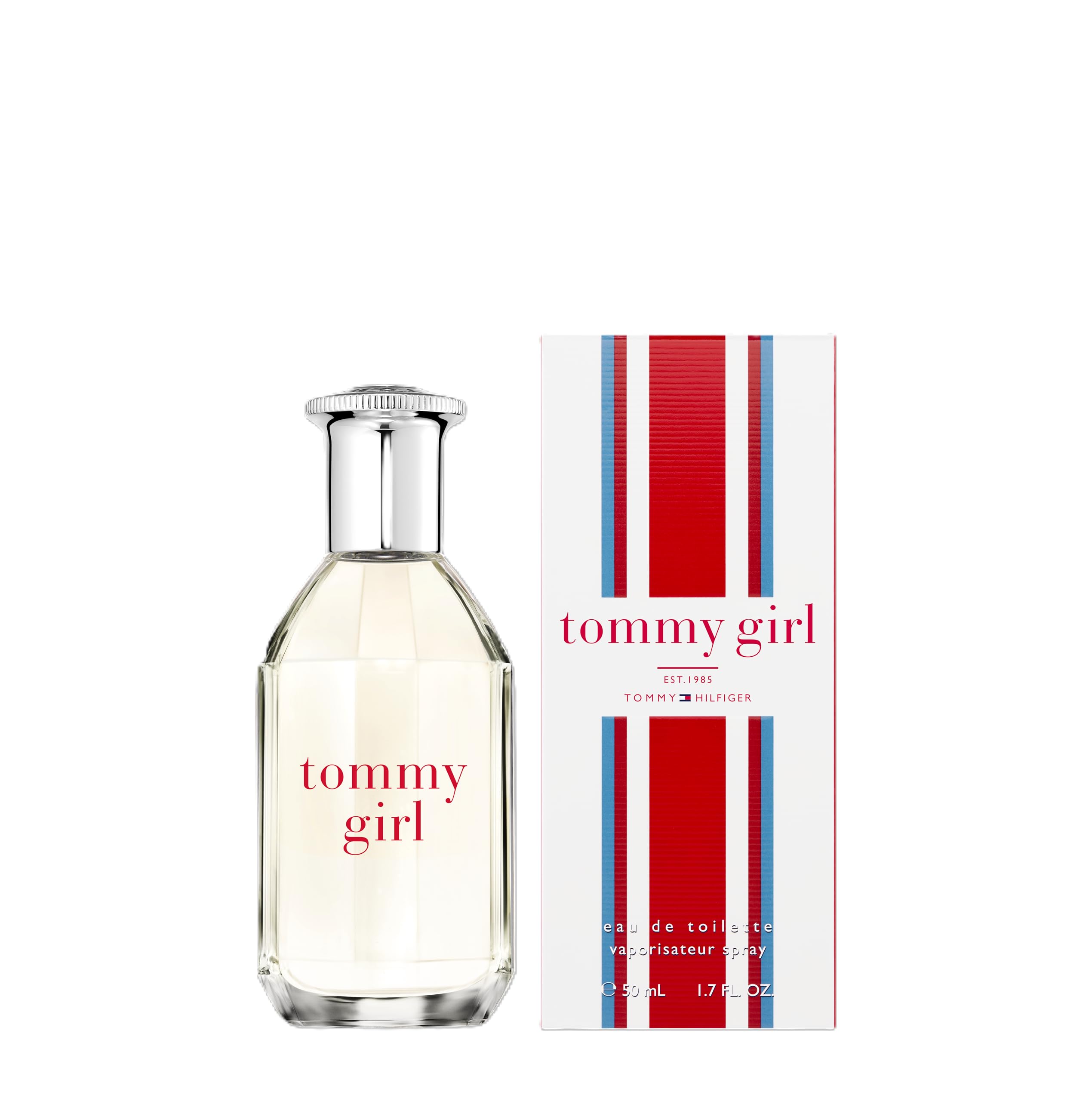Tommy Hilfiger Tommy Girl Woda toaletowa - 50 ml - Perfumy damskie - owocowy kwiatowy zapach - bardzo świeży kwiatowy zapach z nutami owocowymi - przezroczysta szklana butelka
