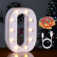 Vista 38 de Foaky LED Letter Lights Sign Marquee Light Up Letters Sign for Night Light Wedding/Birthday Party Battery Powered Christmas Lamp Home Bar