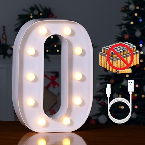 Miniatura 230 de Foaky Número de luz LED decorativo, letrero de número iluminado para luz nocturna, boda, fiesta de cumpleaños, Navidad, hogar, bar, número