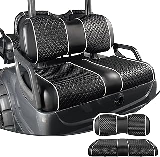 NOKINS Golf Cart Seat Covers Fit for Yamaha Drive/Drive2 OEM Standard Front Seat Cushion,