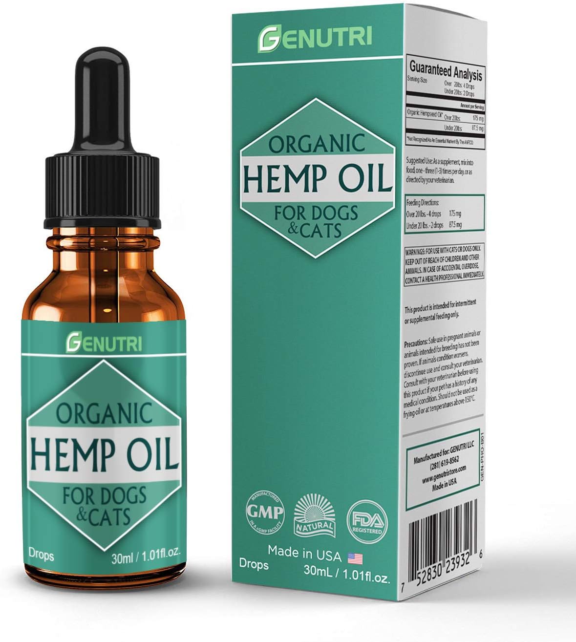 VEDIK Organic Hemp Oil for Dogs and Cats (1000 mg) - Nutritional Oil, Joint Mobility Support, Anxiety and Joint Pain Relief, Skin and…