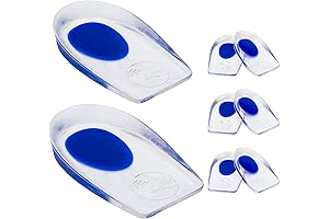 Gel Heel Cushions for Heel Pain Relief - Plantar Fasciitis Heel Cups