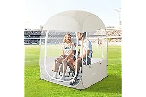 Sports Pop-Up Pod Tent for 1-2 Persons with Clear View Bubble, Weather-Resistant, & Easy Foldability