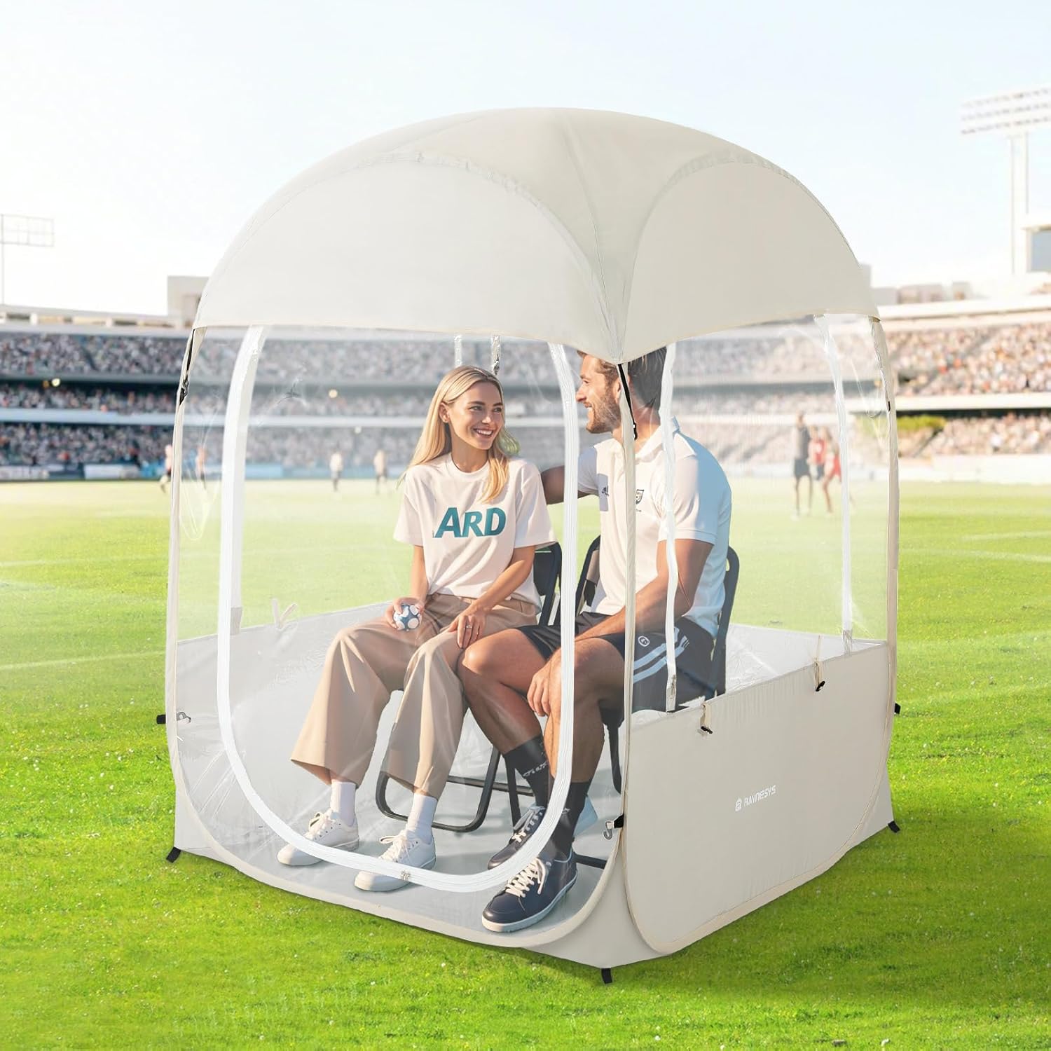 Photo 1 of  Sports Tent, Instant Weather Proof Clear View Bubble Tent with Carry Bag, Portable & Foldable Pop Up Tents Shelter for Watching Sports Events, Camping, Fishing 