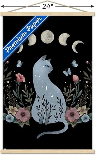 Miniatura 3 de Trends International Episodic Drawing - Cat On The Hill Wall Poster with Magnetic Frame