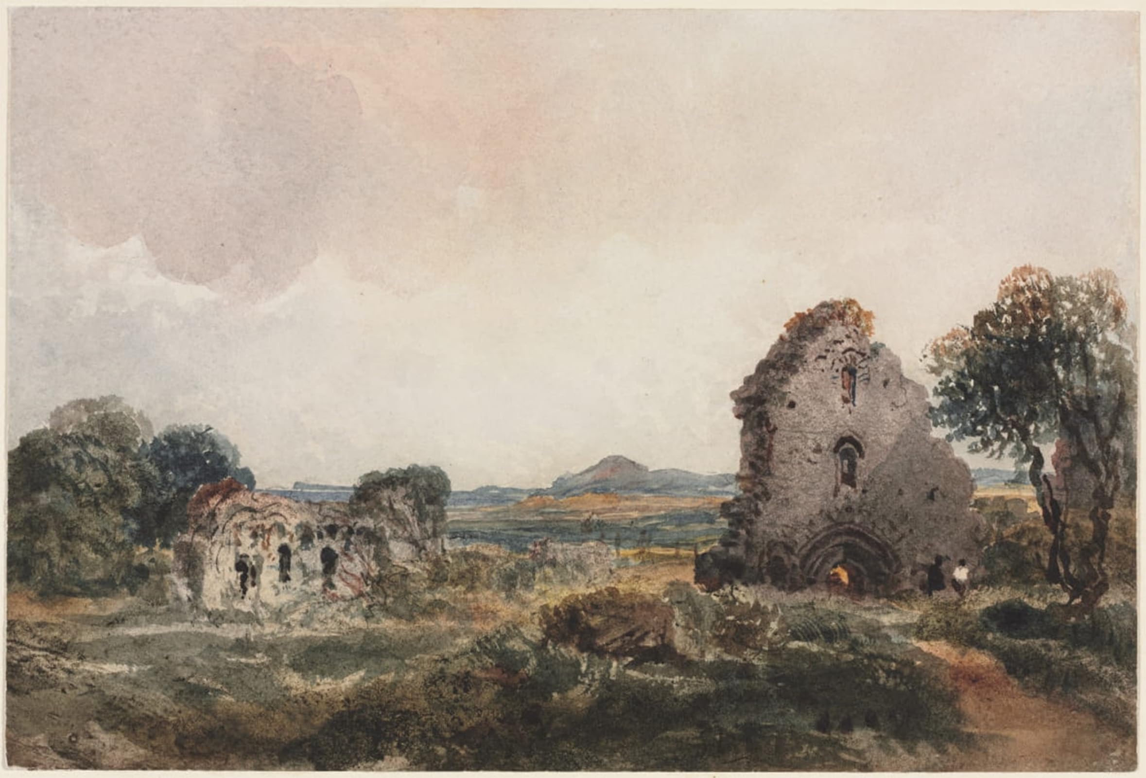 POSTERIIk Vintage Print Pop Art Landscape Artwork Neath Abbey by Peter De Wint Art Prints for Office Home Decor 60x90cm